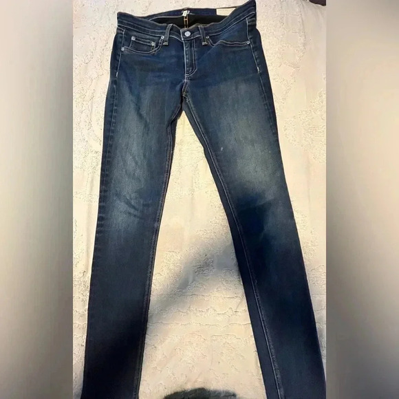 Rag & Bone Blue Skinny Bedford Stretchy Jeans MidRise Style W1502K089BED Size 30 - Picture 3 of 8